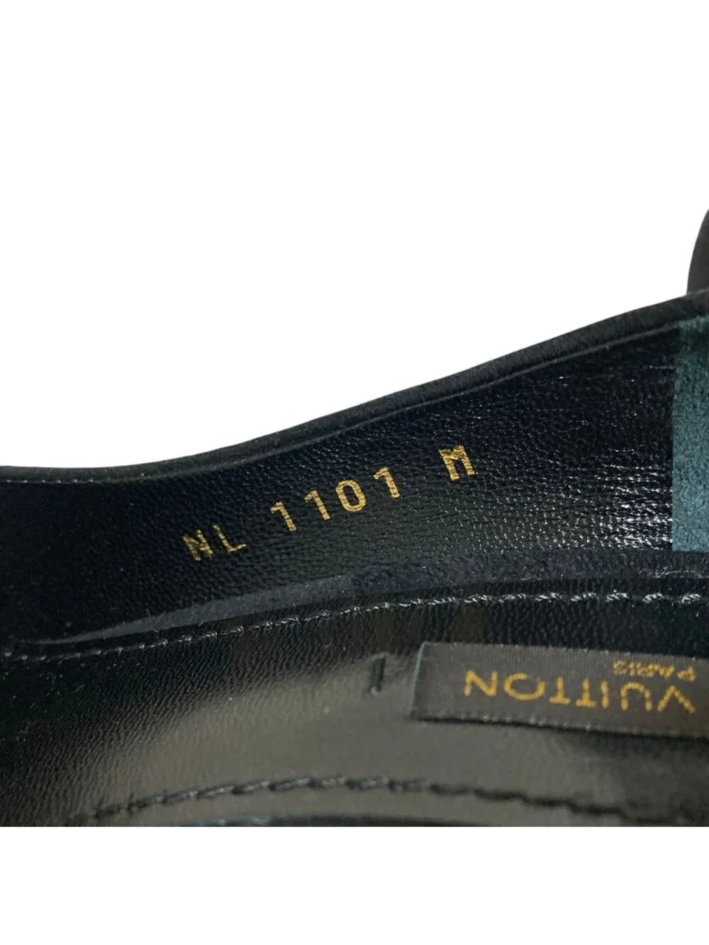 Louis Vuitton LV Logo Ribbon Sling Back Suede Leather Pumps 36.5 Black Heel